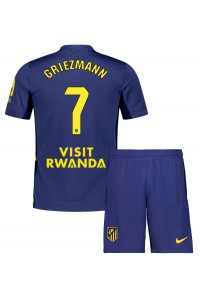 Atletico Madrid Antoine Griezmann #7 Babyklær Borte Fotballdrakt til barn 2025-26 Korte ermer (+ Korte bukser)